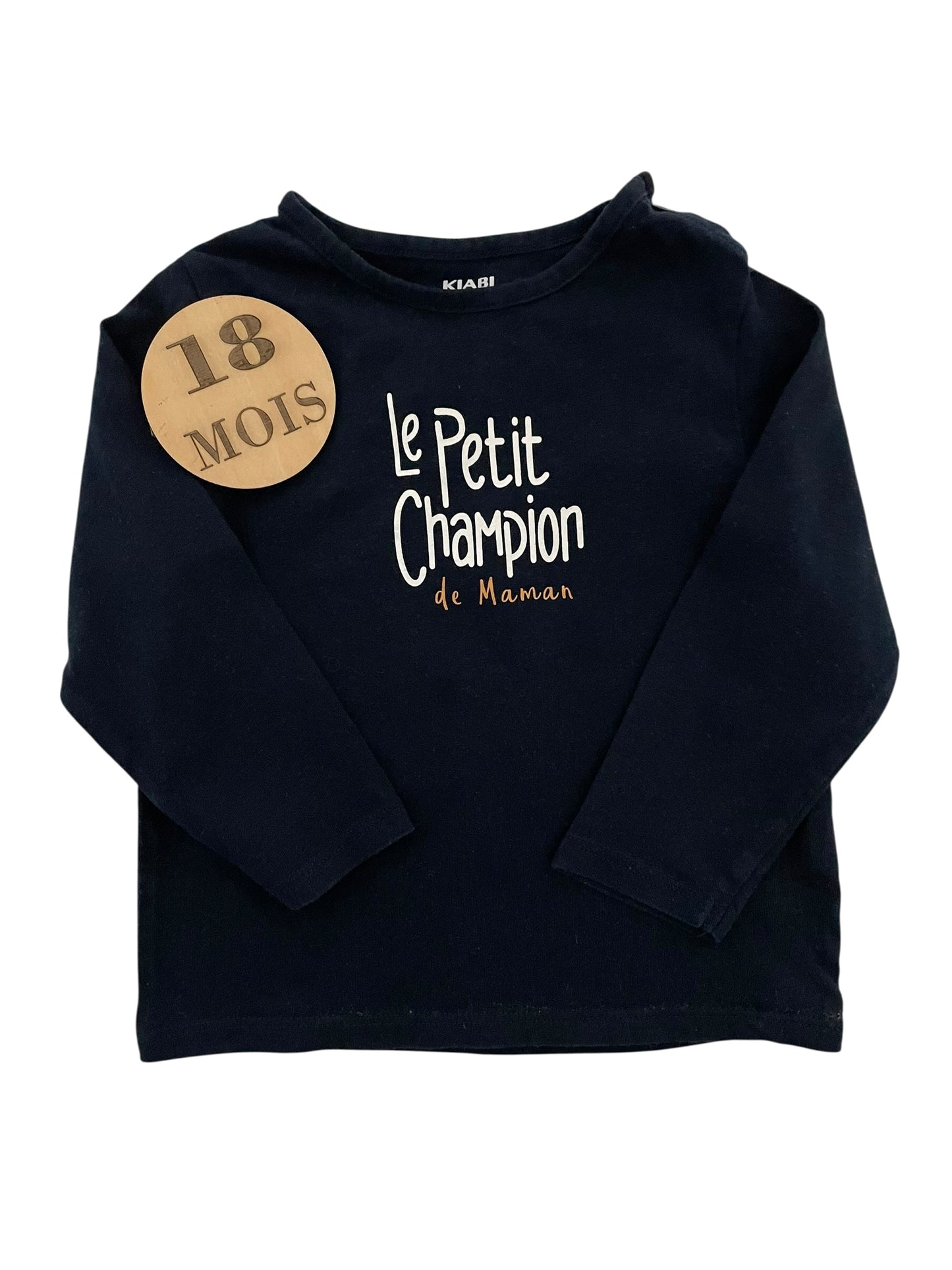 Tee-shirt bleu-nuit, Kiabi