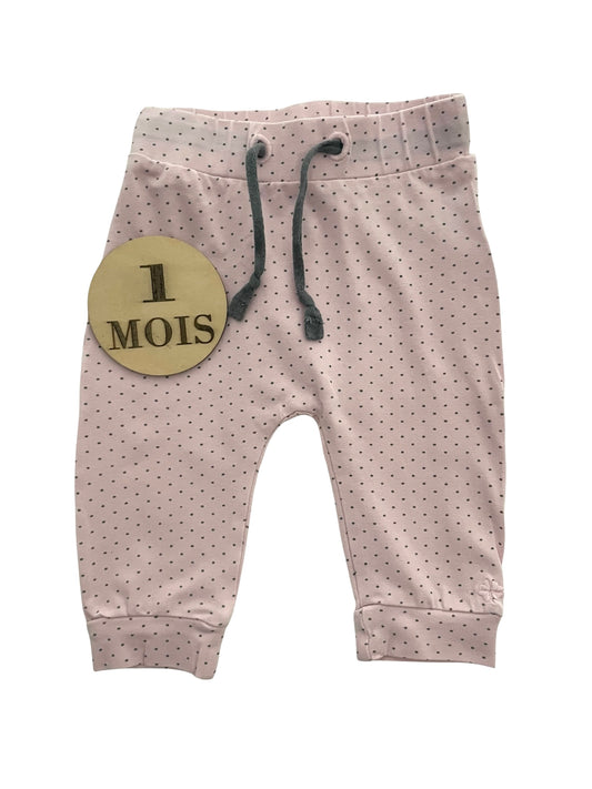 Pantalon coton rose à pois, Noppie’s