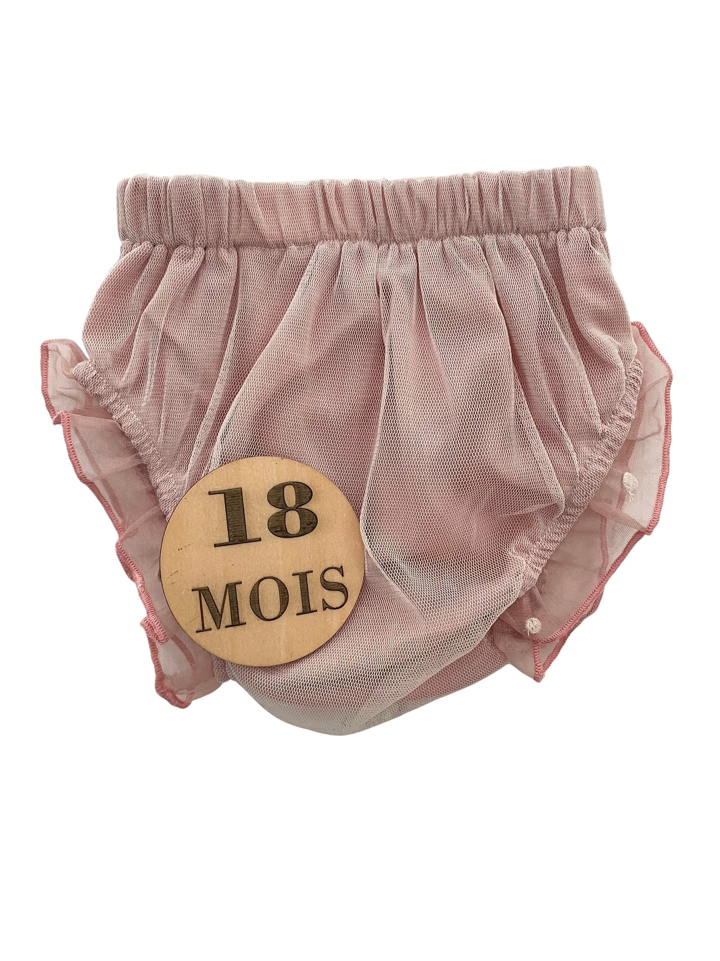 Bloomer vieux rose, tulle