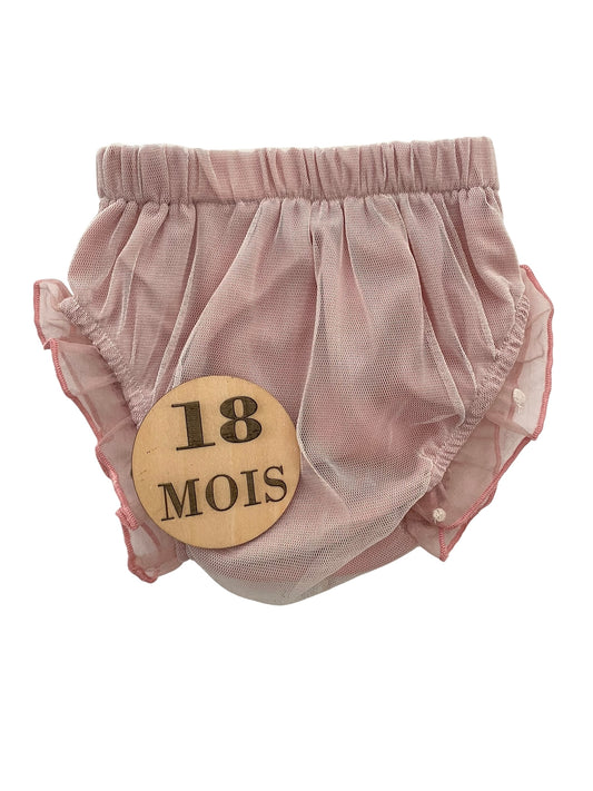 Bloomer vieux rose, tulle
