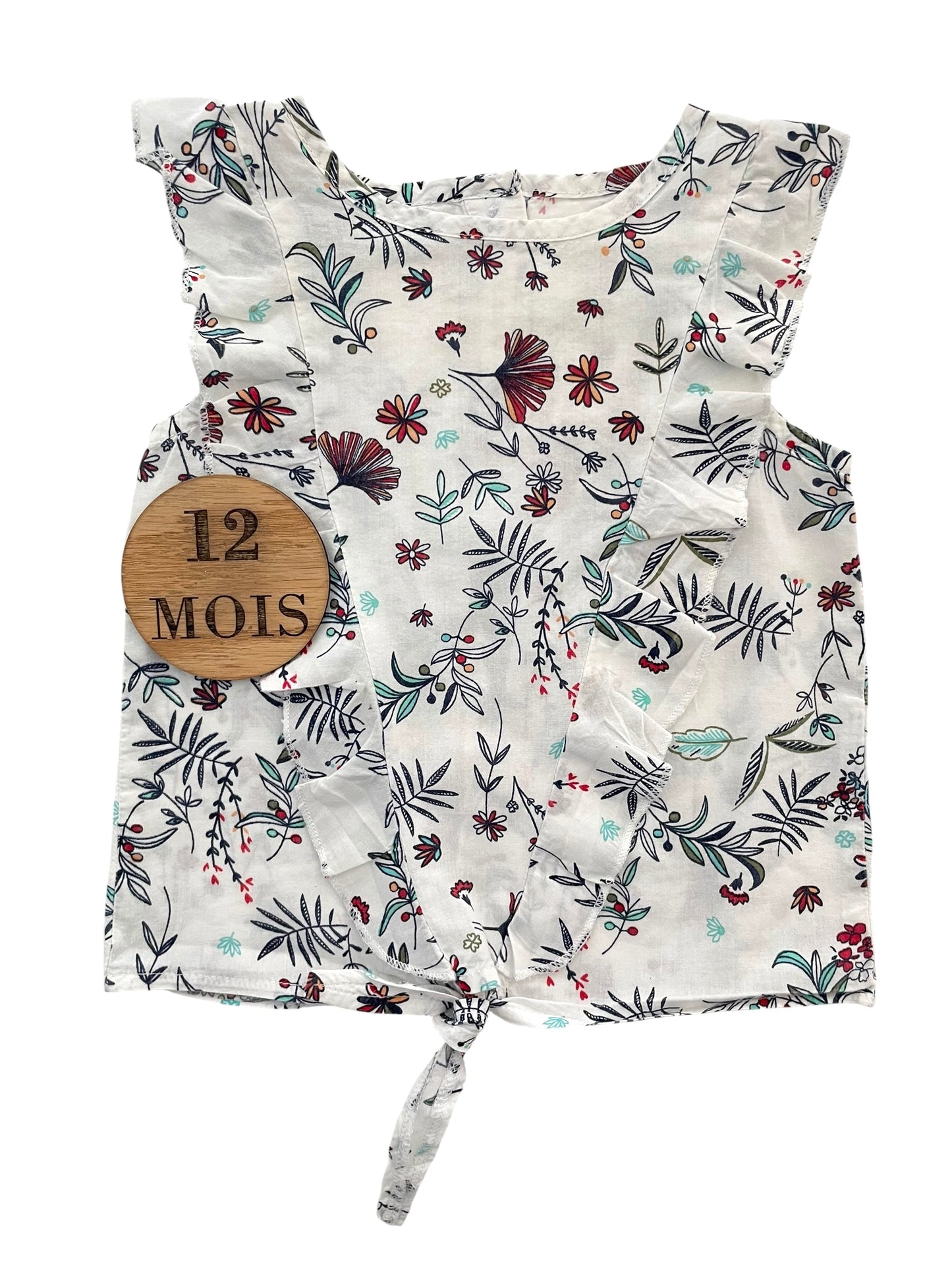 Blouse sans manche, fleuri, Gémo