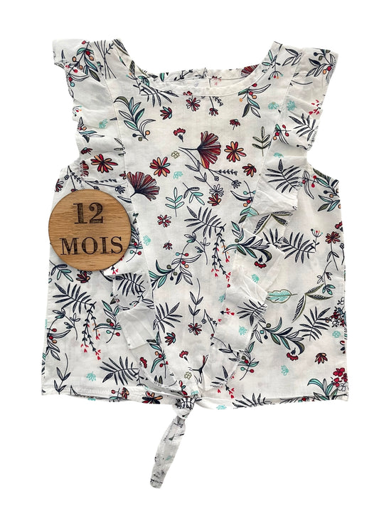 Blouse sans manche, fleuri, Gémo