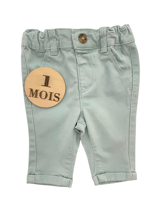 Chino vert d’eau, Kiabi