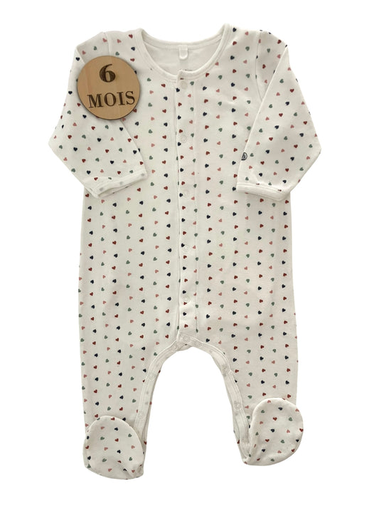 Pyjama coton, cœurs, Petit Bateau