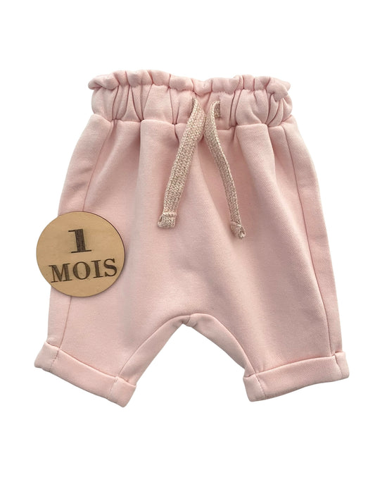 Pantalon doublé polaire, rose, TAO