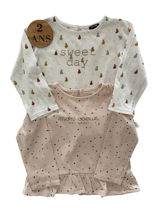 Lot 2 blouses, Kiabi