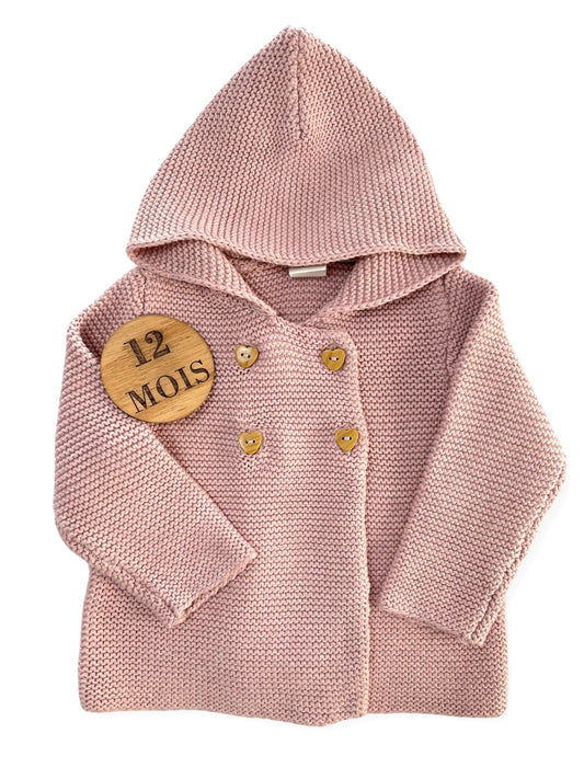 Veste en mailles, rose, H&M