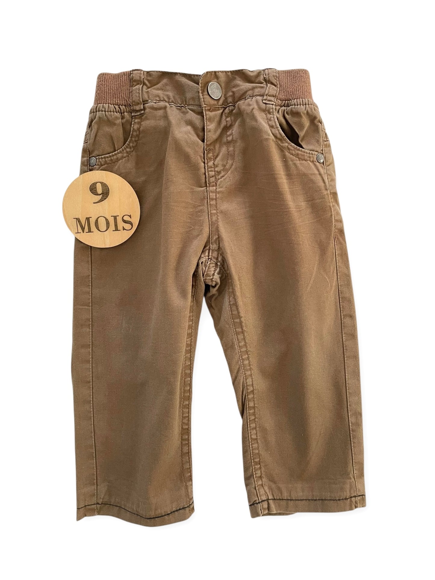 Pantalon en toile, marron, doublé coton, TAO