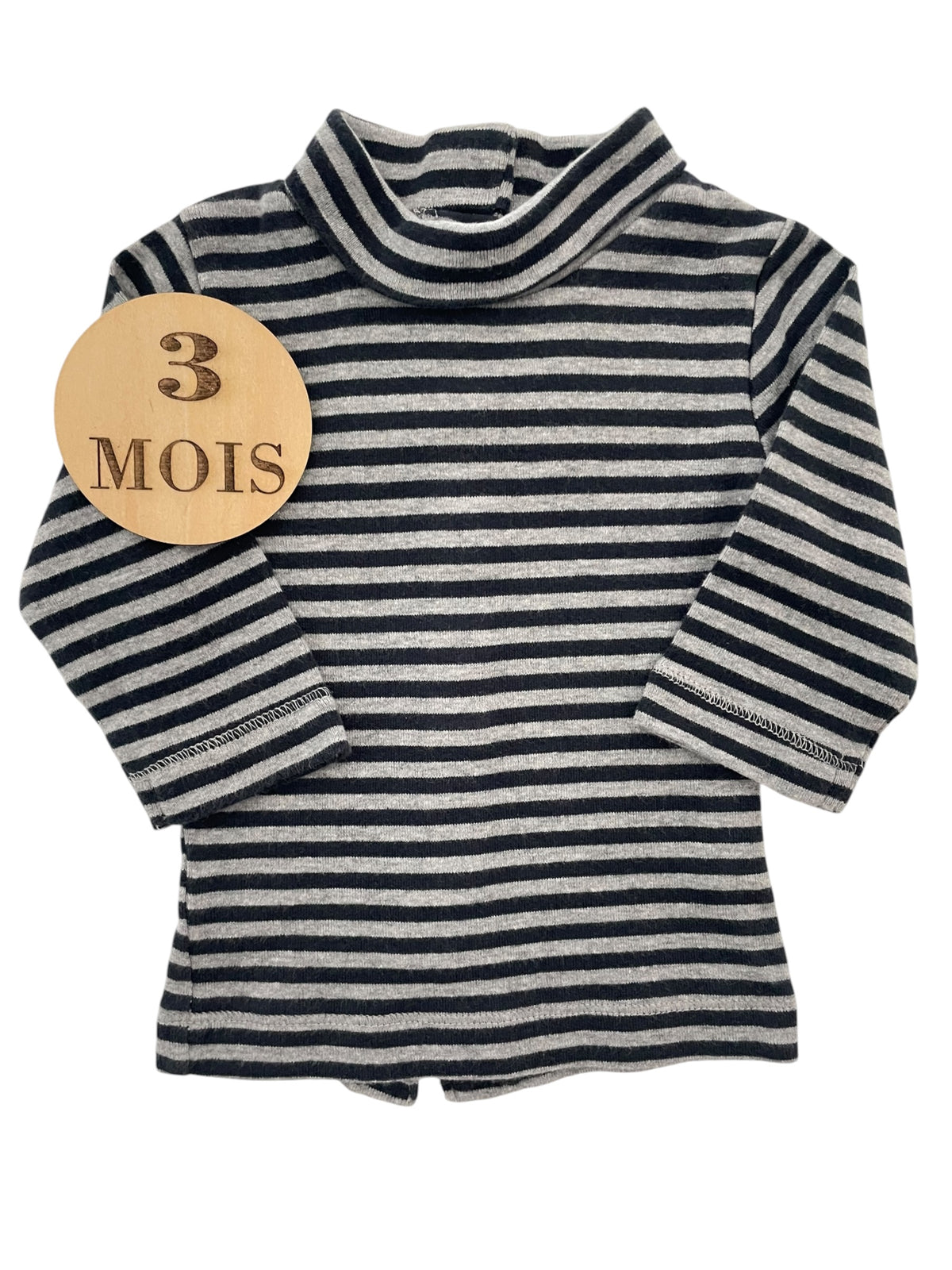 Sous-pull rayé gris, Kitchoun