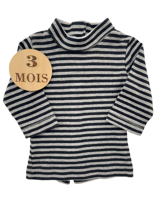 Sous-pull rayé gris, Kitchoun