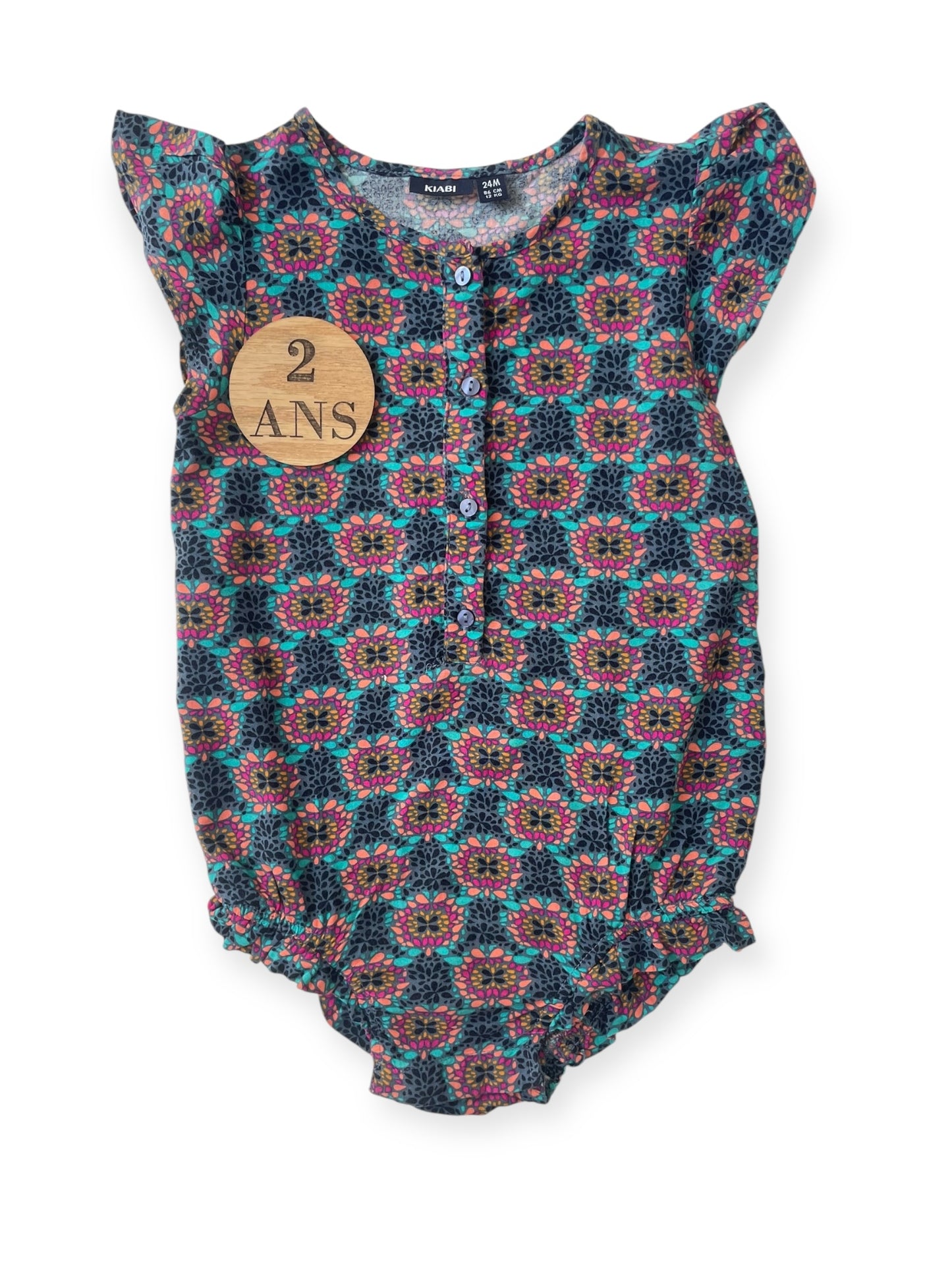Barboteuse légère, fleurie, Kiabi