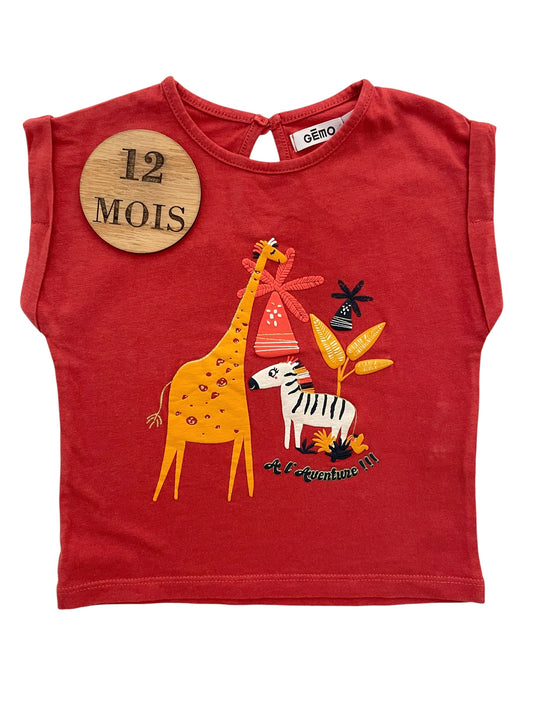 Tee-shirt girafe, Gémo
