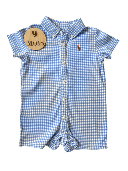Combishort vichy bleue, Ralph Lauren