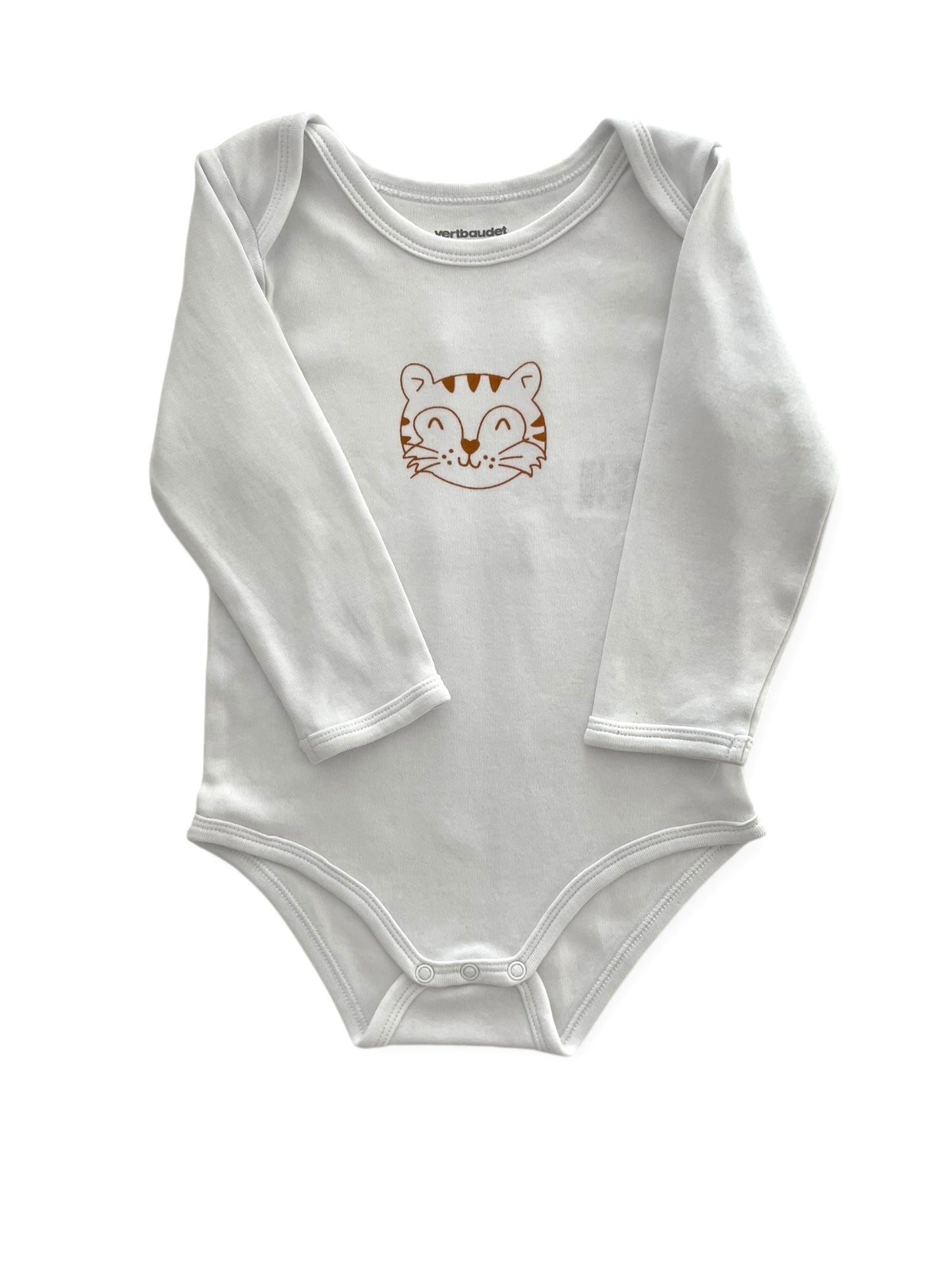 Lot 3 bodies blancs, Vertbaudet