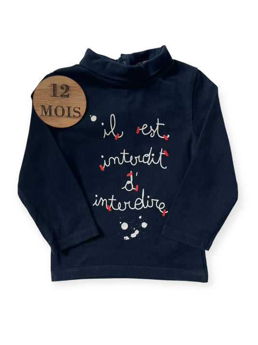 Sous-pull bleu-marine, Kiabi