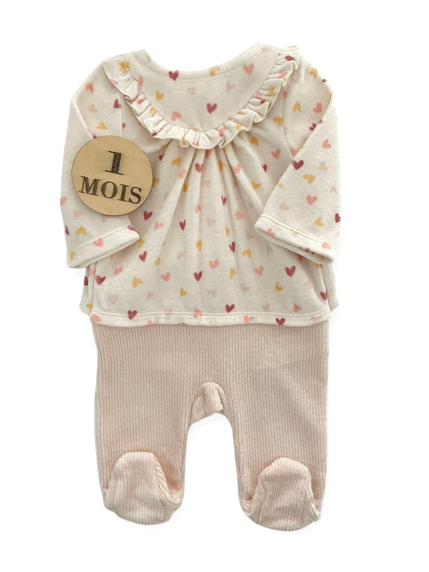 Box 10 pièces, rose, 1 mois