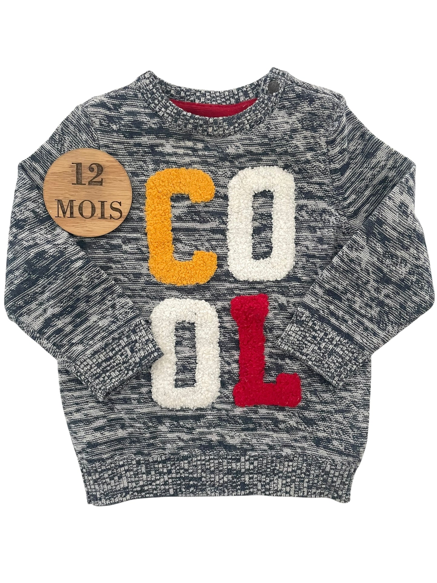 Pull en mailles, gris, Orchestra