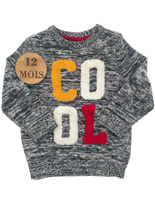 Pull en mailles, gris, Orchestra