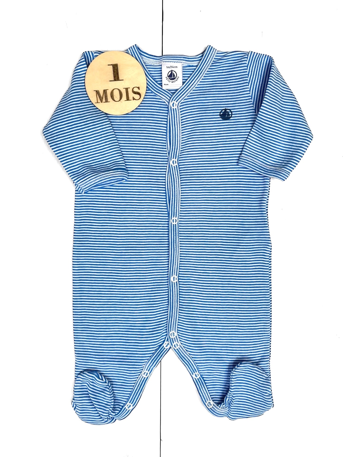 Pyjama coton bleu, Petit Bateau