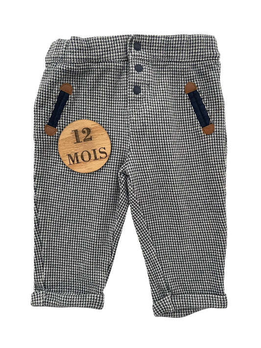 Pantalon molleton, pied de poules, Obaïbi