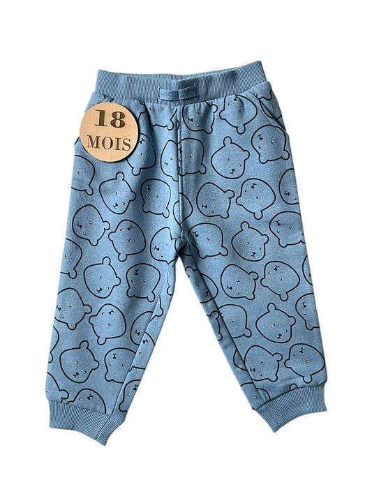 Jogging bleu, oursons, NPO