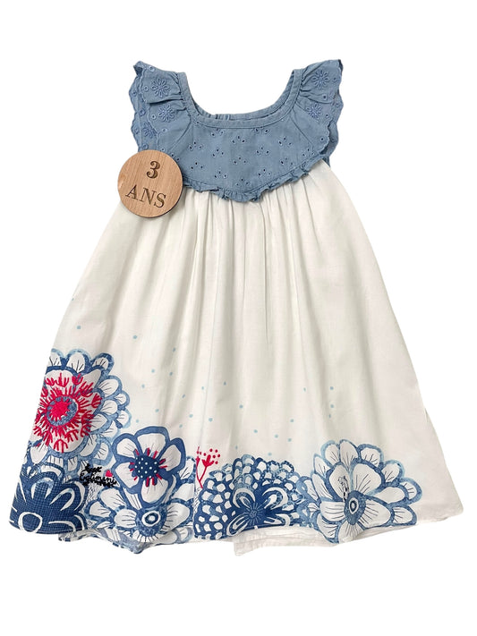 Robe bleue et blanche, Catimini