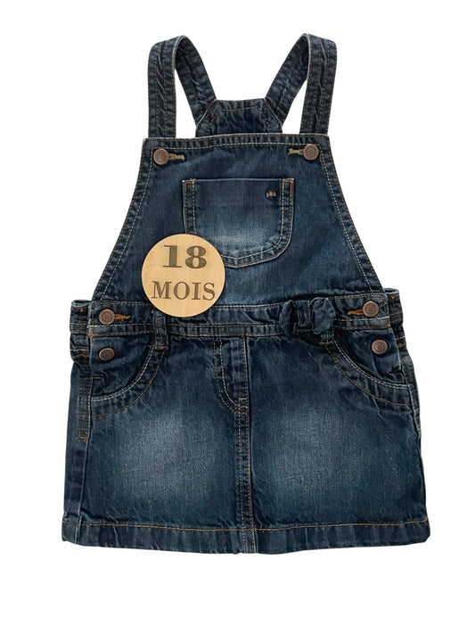 Robe salopette en jean, Kiabi