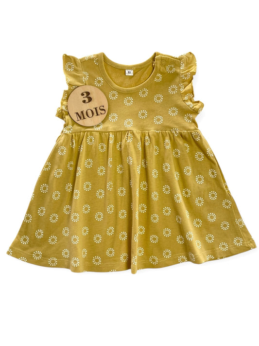 Robe jaune fleurie, Zeeman