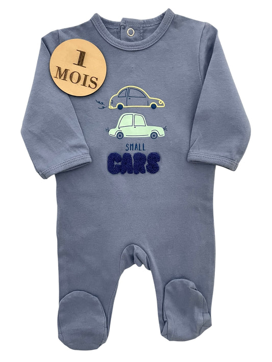 Pyjama coton, bleu, voitures, Kiabi