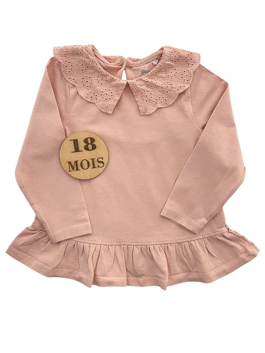 Tee-shirt à col, rose, Orchestra