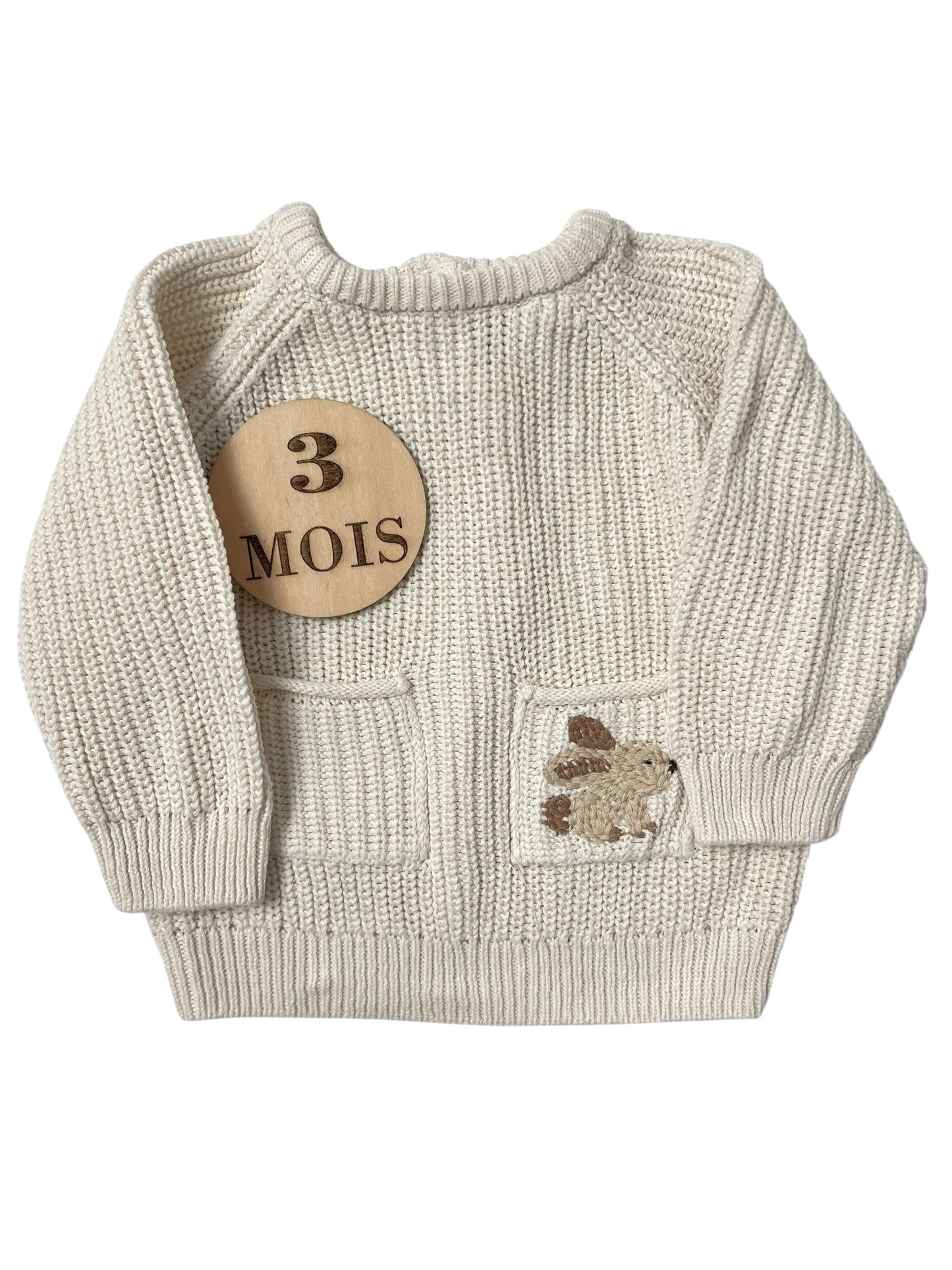 Ensemble pull en mailles et bloomer en velours