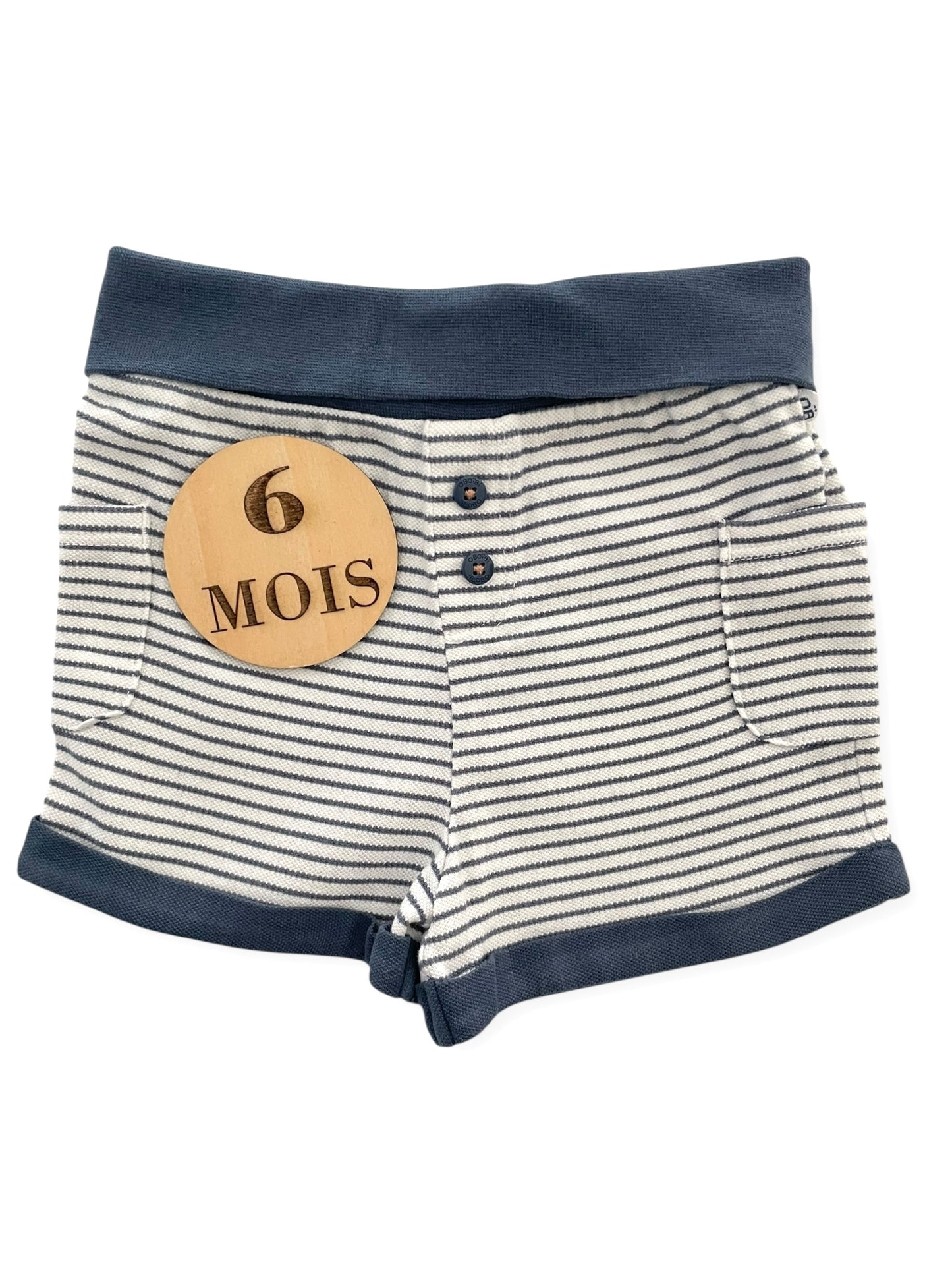 Short rayé bleu, Obaïbi