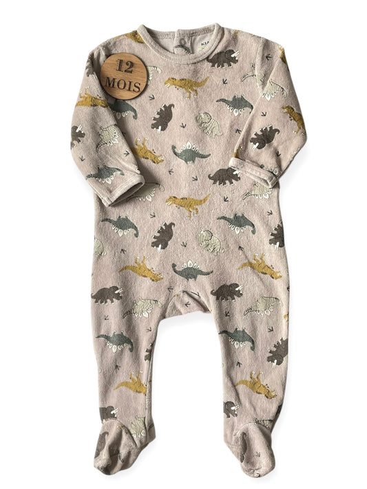 Pyjama velours, dinosaures, Kiabi