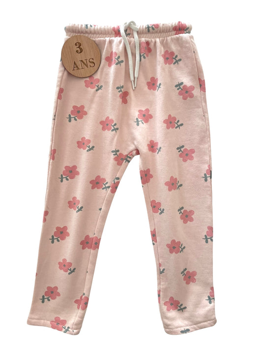 Jogging rose fleuri, Kiabi