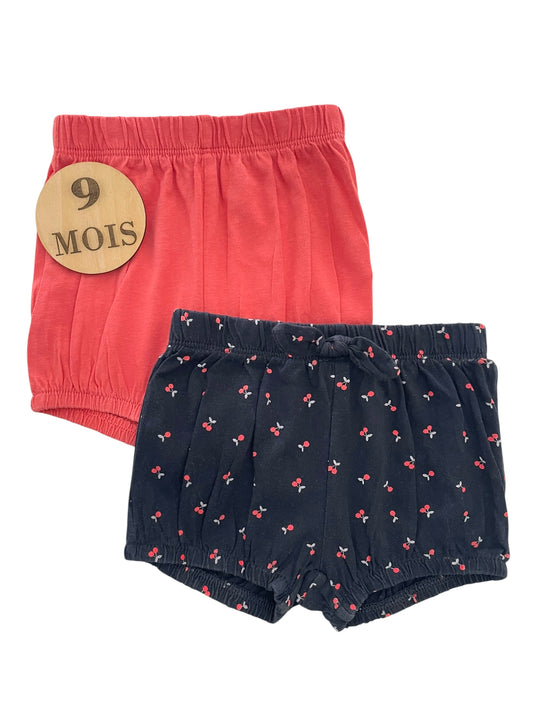 Lot de 2 shorts en coton, Kiabi