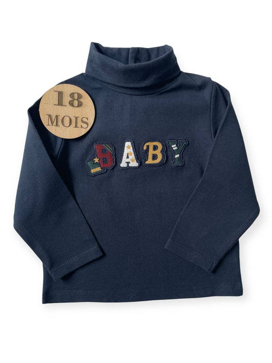 Sous pull bleu-marine, TAO