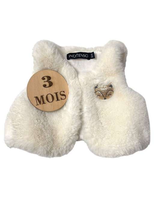 Gilet court sans manche, écru, In extenso