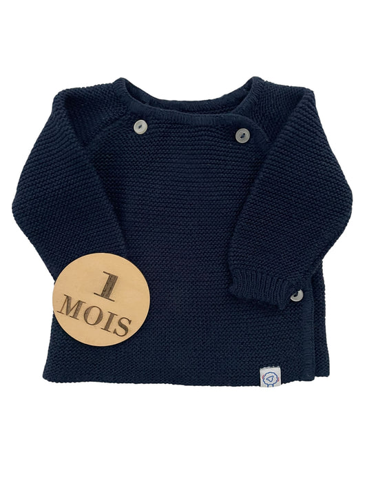 Brassière en mailles, bleu-marine, LMT