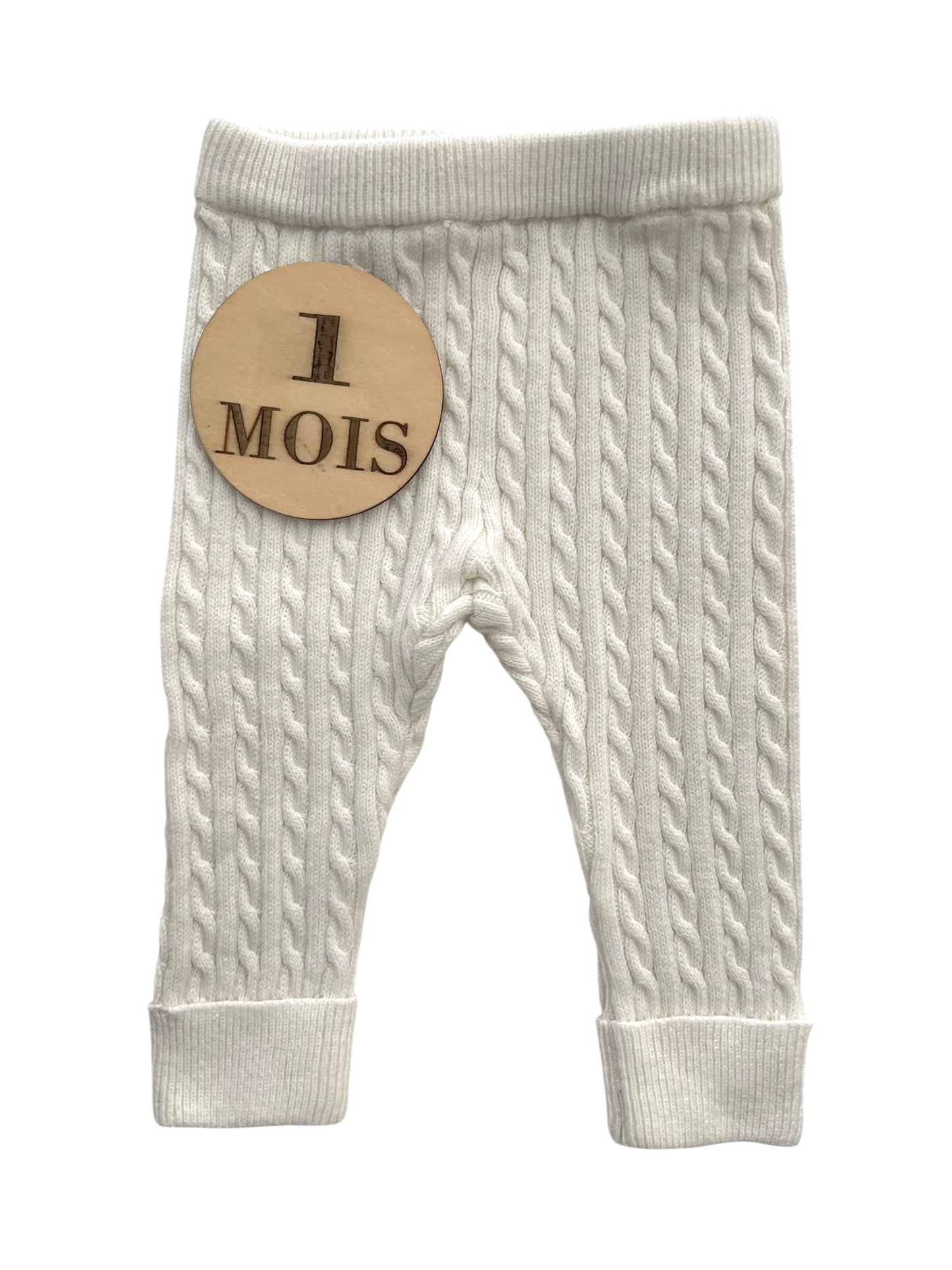Legging en mailles, écru, Gémo