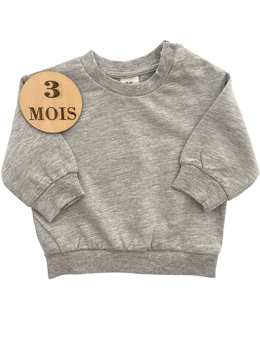 Sweat gris, H&M