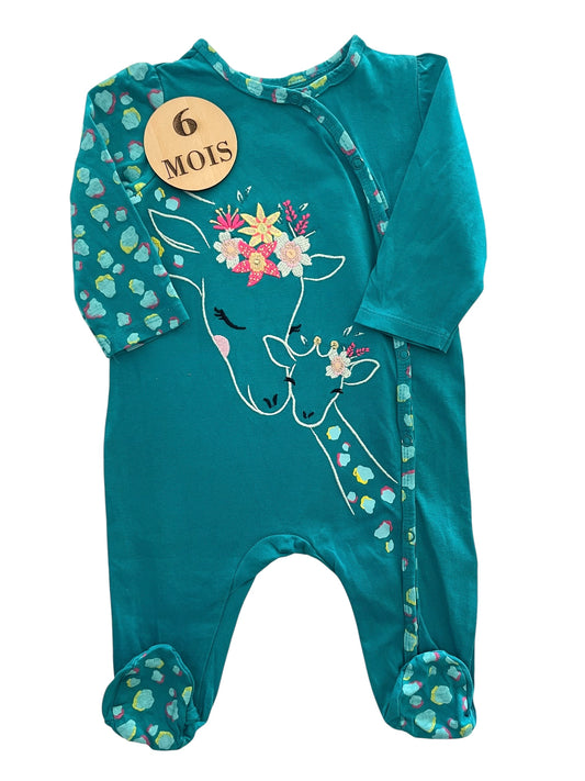 Pyjama coton, turquoise, DPAM