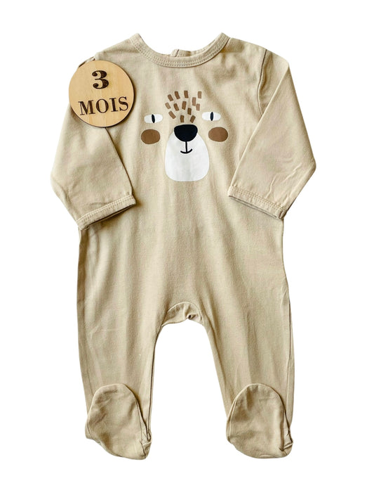 Pyjama coton léger, crème, La redoute