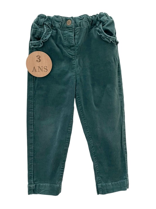 Pantalon velours vert, TAO