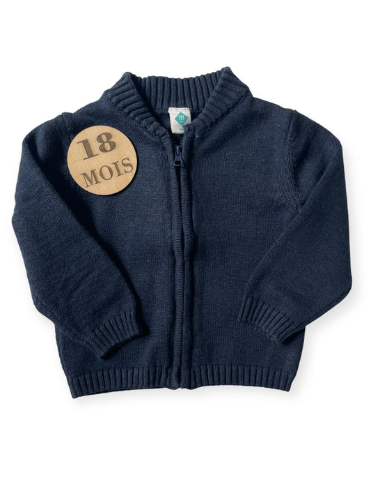 Gilet bleu-marine, TEX