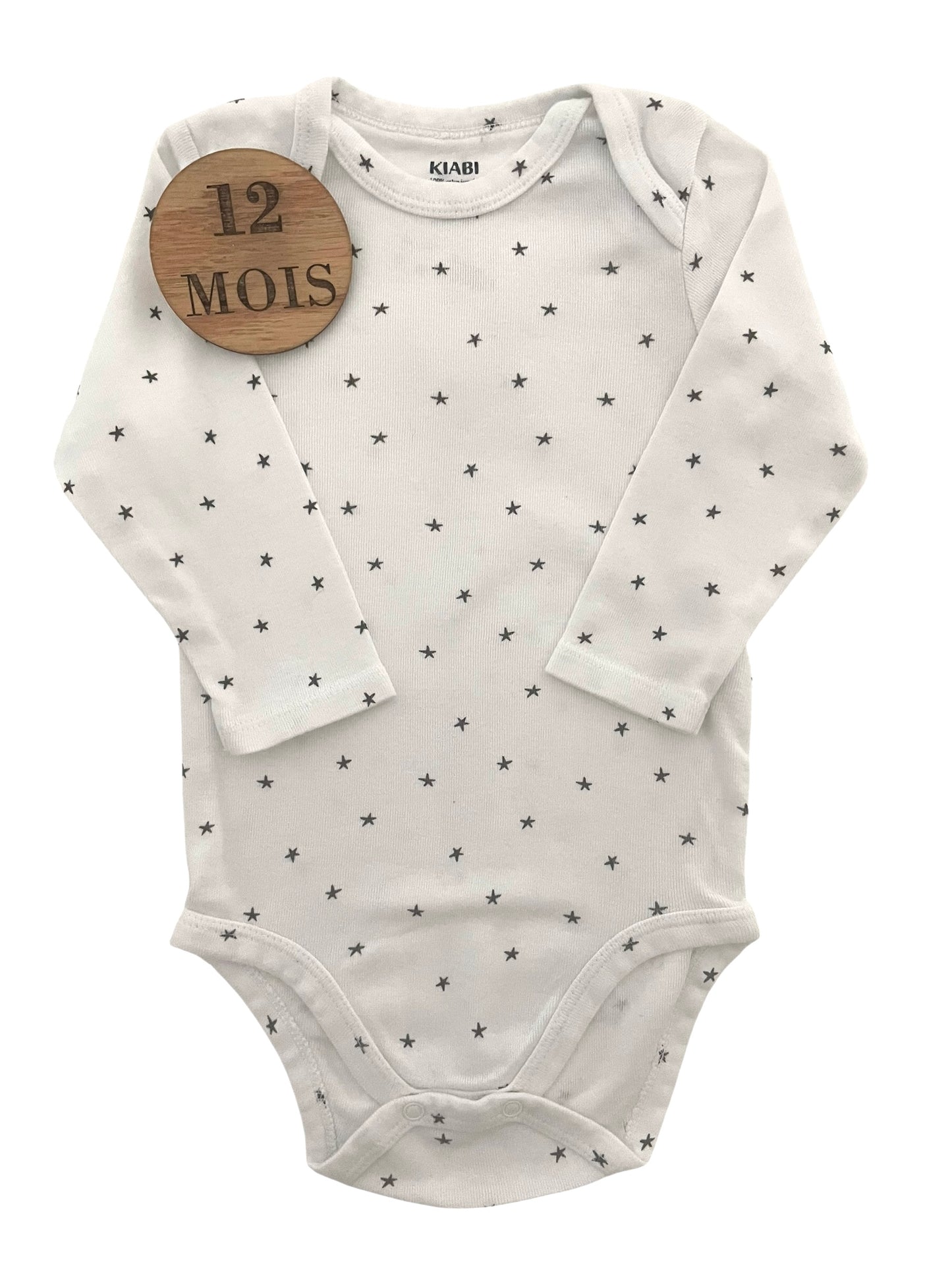 Body blanc, étoiles, Kiabi