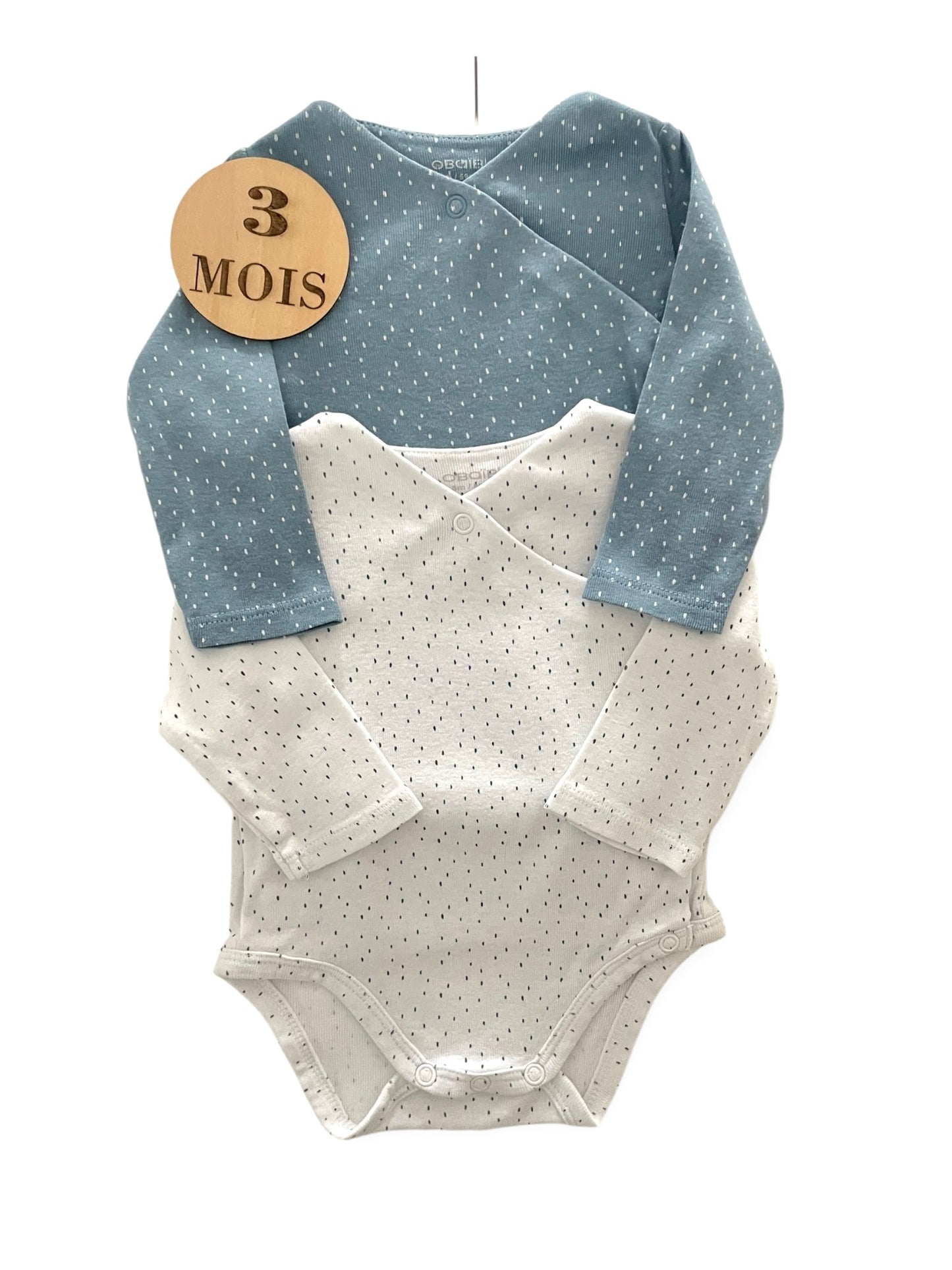 Lot 2 bodies, bleu et blanc, Obaïbi