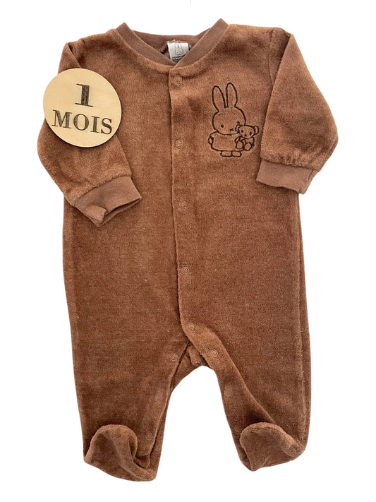 Pyjama marron, lapin, miffy