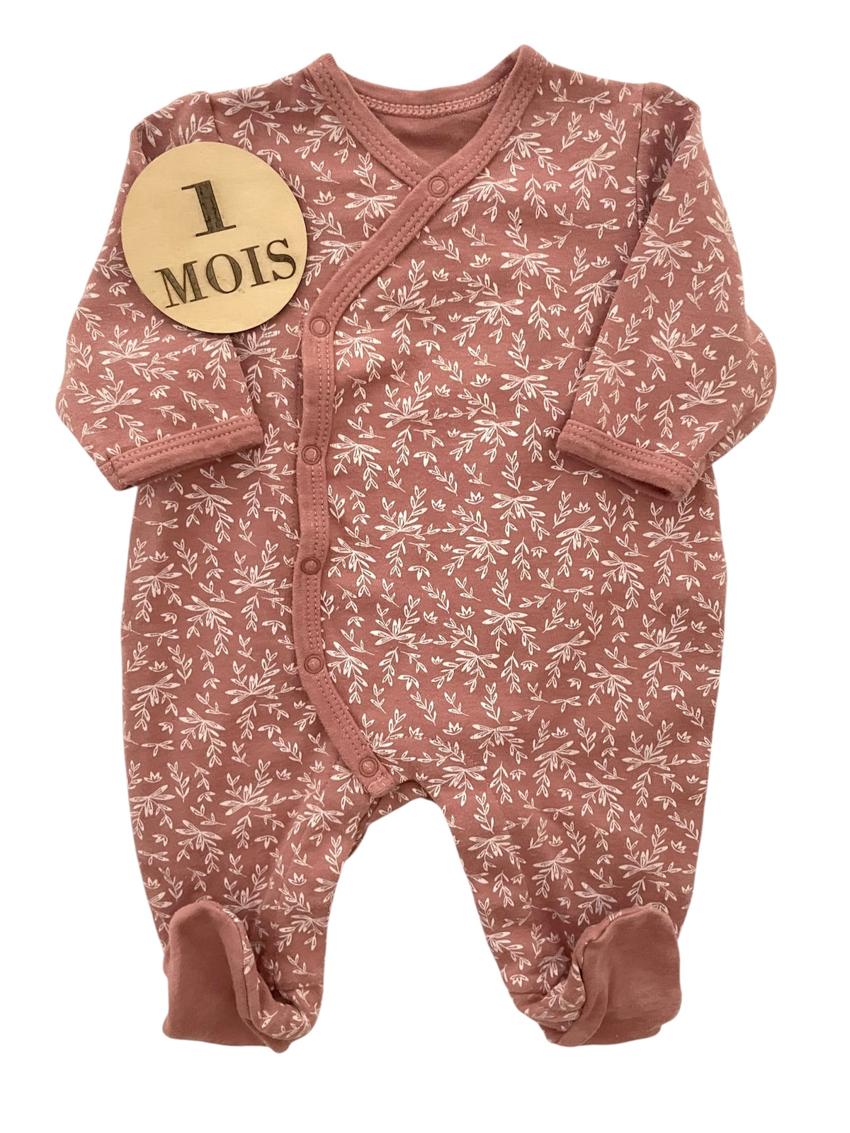 Pyjama coton, vieux rose, La Redoute