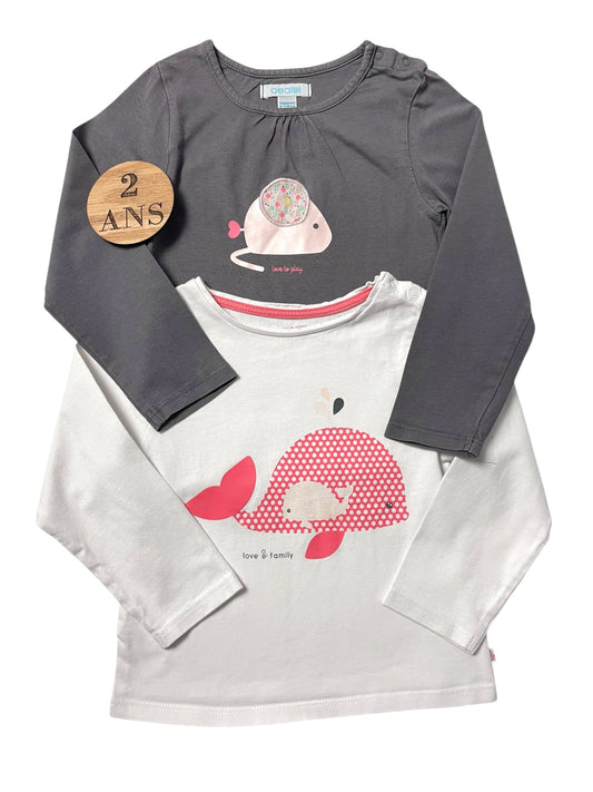 Lot de 2 tee-shirt Obaibi