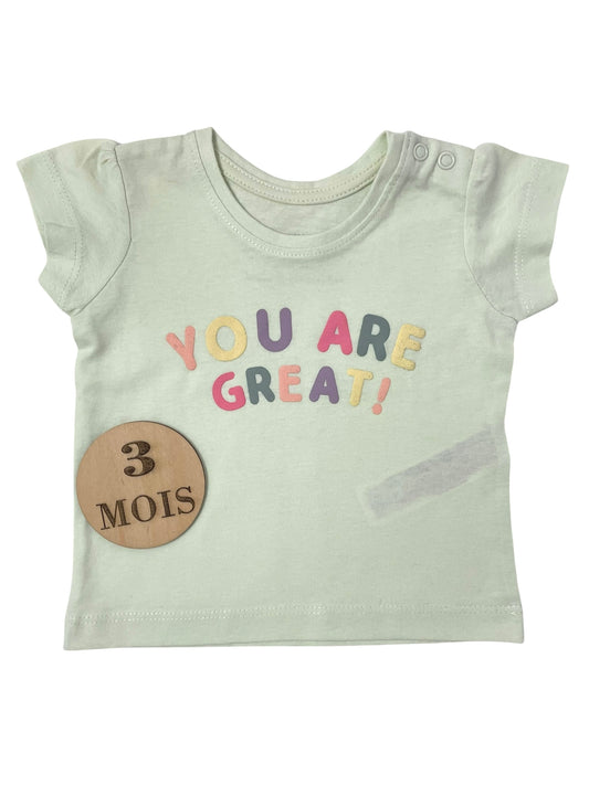 Tee-shirt vert pâle, Primark